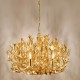 Dar-SIL1335 - Silvius - Antique Gold Leaf 9 Light Centre Fitting