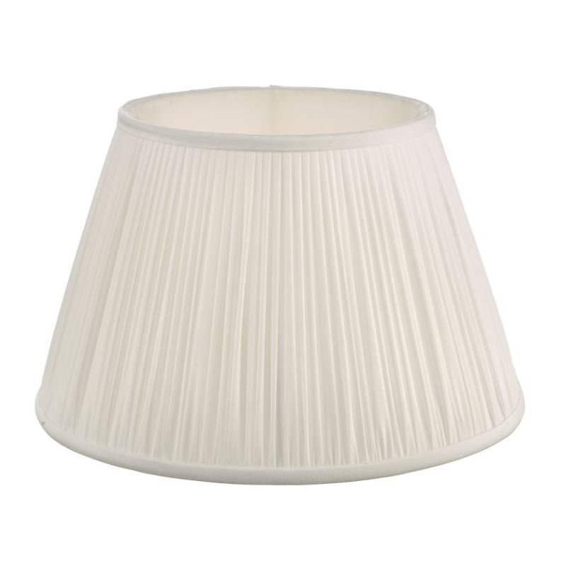 Dar-ULY1615 - Ulyana - Shade Only - 40 cm Ivory Faux Silk Pleated Shade