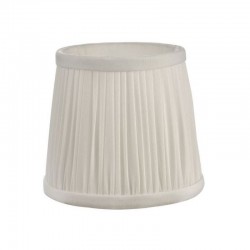 Ulyana - Shade Only - 14 cm Ivory Faux Silk Pleated Shade