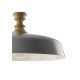 Ceiling Lights - Vadna - Handmade Large Grey with Wood Hanging Pendant Dar-VAD0139 - Vadna - Handmade Large Grey with Wood Hanging Pendant