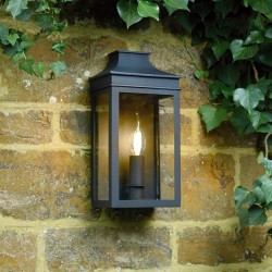 Vapour - Outdoor Black Lantern Wall Light