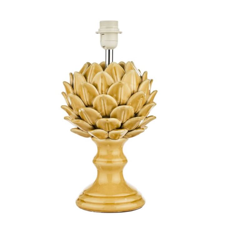 Dar-VIO4226 - Violetta - Base Only - Yellow Ceramic Table Lamp