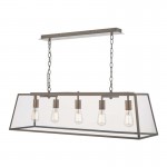 Academy - Antique Copper 5 Light over Island Fitting Academy - Antique Copper 5 Light over Island Fitting