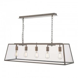 Academy - Antique Copper 5 Light over Island Fitting Academy - Antique Copper 5 Light over Island Fitting
