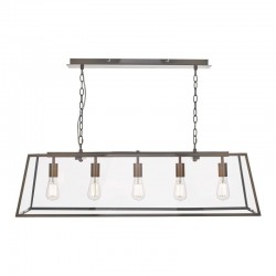 Academy - Antique Copper 5 Light over Island Fitting Academy - Antique Copper 5 Light over Island Fitting