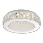 Akelia - Stainless Steel LED Flush with LED Crystal Acrylic 