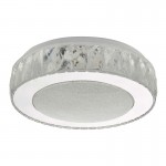 Akelia - Stainless Steel LED Flush with LED Crystal Acrylic 