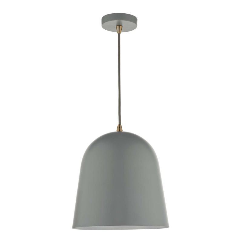 Ceiling Lights - Baja - Small Grey Metal Hanging Pendant Dar-BAJ0139 - Baja - Small Grey Metal Hanging Pendant