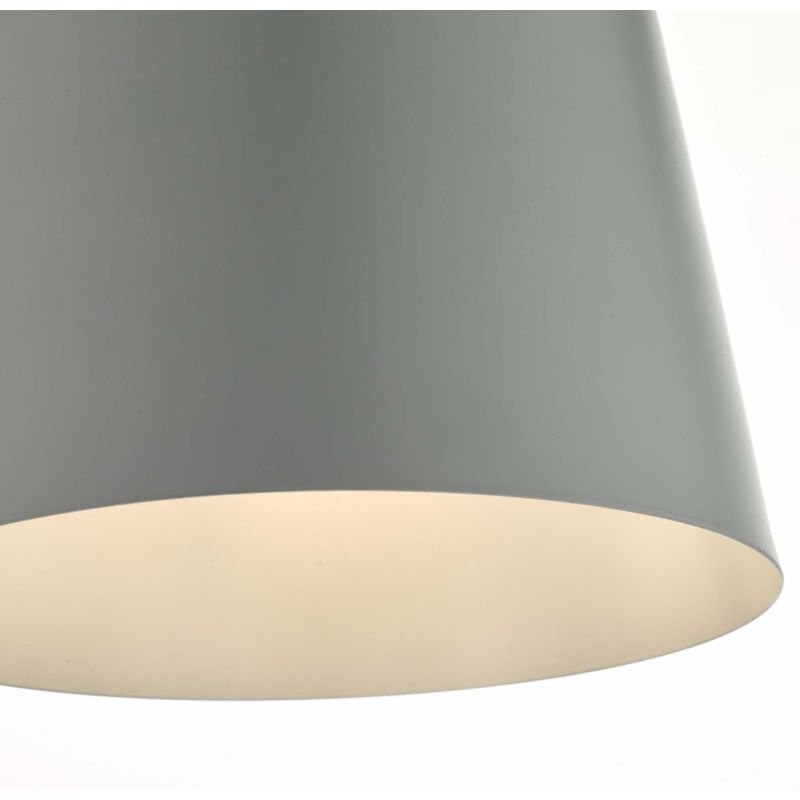 Ceiling Lights - Baja - Small Grey Metal Hanging Pendant Dar-BAJ0139 - Baja - Small Grey Metal Hanging Pendant