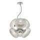 Ceiling Lights - Bibiana - Decorative Clear Glass with Chrome 6 Light Centre Fitting Dar-BIB0650 - Bibiana - Decorative Clear Glass with Chrome 6 Light Centre Fitting