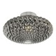 Ceiling Lights - Bibiana - Decorative Smoky Glass with Chrome Large Wall/Ceiling Lamp Dar-BIB3010 - Bibiana - Decorative Smoky Glass with Chrome Large Wall/Ceiling Lamp