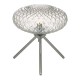 Table & Floor Lamp - Bibiana - Decorative Clear Glass with Chrome Small Table Lamp Dar-BIB4108 - Bibiana - Decorative Clear Glass with Chrome Small Table Lamp