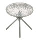 Table & Floor Lamp - Bibiana - Decorative Clear Glass with Chrome Small Table Lamp Dar-BIB4108 - Bibiana - Decorative Clear Glass with Chrome Small Table Lamp
