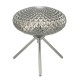 Table & Floor Lamp - Bibiana - Decorative Smoky Glass with Chrome Small Table Lamp Dar-BIB4110 - Bibiana - Decorative Smoky Glass with Chrome Small Table Lamp