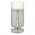 Deena - Polished Chrome Touch Table Lamp with Crackle Glass Deena - Polished Chrome Touch Table Lamp with Crackle Glass
