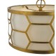 Dar-EPS0312 - Epstein - Ivory & Gold with Diffuser 3 Light Pendant