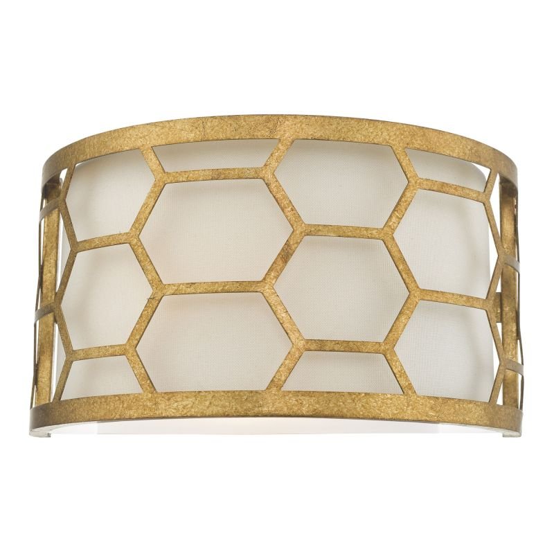 Dar-EPS0712 - Epstein - Ivory & Gold with Diffuser Wall Lamp