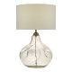 Dar-ESA4210 - Esarosa - White Shade with Smoked Glass Table Lamp