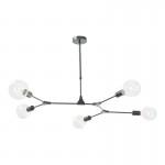 Euphemia - Satin Black 5 Light Telescopic Centre Fitting Euphemia - Satin Black 5 Light Telescopic Centre Fitting