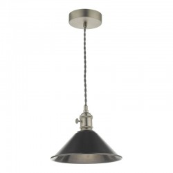 Hadano - Antique Pewter Pendant with Antique Chrome Shade Hadano - Antique Pewter Pendant with Antique Chrome Shade