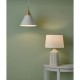 Ceiling Lights - Ilory - Soft White with Natural Wood Single Pendant Dar-ILO012 - Ilory - Soft White with Natural Wood Single Pendant