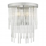 Isla - Polished Chrome 2 Light Wall Lamp with Clear Glass Rods Isla - Polished Chrome 2 Light Wall Lamp with Clear Glass Rods