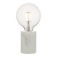 Table & Floor Lamp - Jaxon - Marble & White Table Lamp Dar-JAX412 - Jaxon - Marble & White Table Lamp