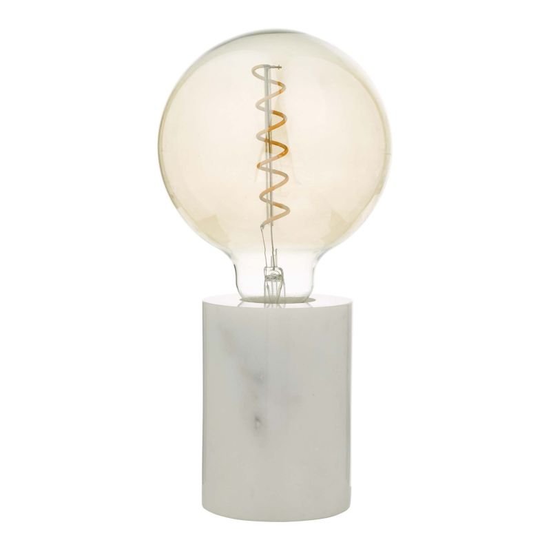 Table & Floor Lamp - Jaxon - Marble & White Table Lamp Dar-JAX412 - Jaxon - Marble & White Table Lamp