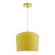 Ceiling Lights - Leno - Yellow with Frosted Diffuser Single Hanging Pendant Dar-LEN0126 - Leno - Yellow with Frosted Diffuser Single Hanging Pendant
