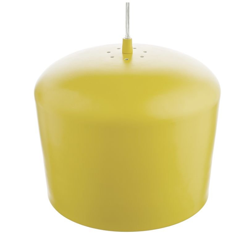 Ceiling Lights - Leno - Yellow with Frosted Diffuser Single Hanging Pendant Dar-LEN0126 - Leno - Yellow with Frosted Diffuser Single Hanging Pendant