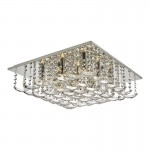 Orella - Polished Chrome 9 Light Ceiling Lamp with Crystal