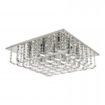 Orella - Polished Chrome 9 Light Ceiling Lamp with Crystal