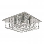 Orella - Polished Chrome 5 Light Ceiling Lamp with Crystal Orella - Polished Chrome 5 Light Ceiling Lamp with Crystal