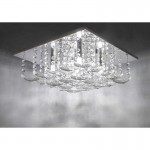 Orella - Polished Chrome 5 Light Ceiling Lamp with Crystal Orella - Polished Chrome 5 Light Ceiling Lamp with Crystal
