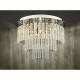 Bathroom Lights - Paulita - Bathroom Clear Glass & Polished Chrome 5 Light Flush Dar-PAU5450 - Paulita - Bathroom Clear Glass & Polished Chrome 5 Light Flush