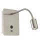 LED Lights - Raoul - LED Satin Nickel with USB Reading Wall Lamp Dar-RAO0746 - Raoul - LED Satin Nickel with USB Reading Wall Lamp