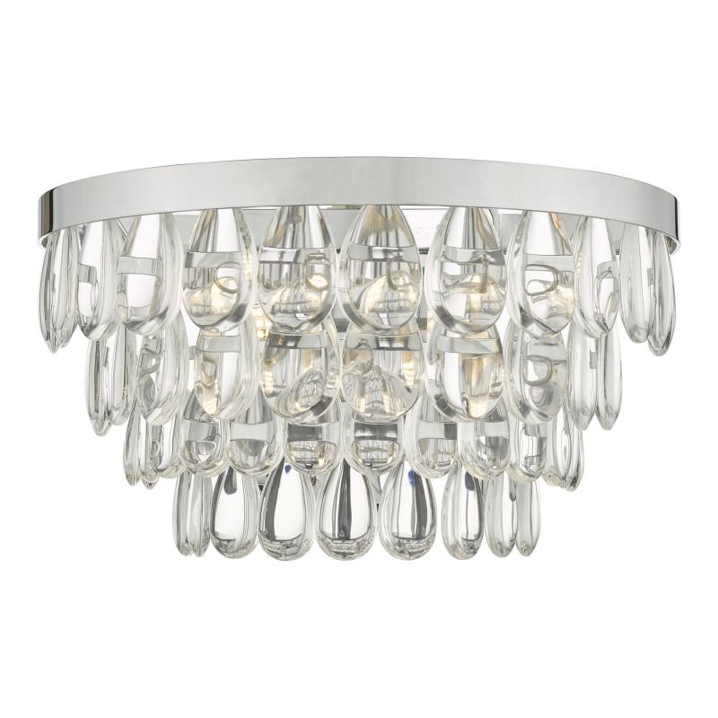 Wall Lights - Sceptre - Clear Glass & Polished Chrome Wall Lamp Dar-SCE0950 - Sceptre - Clear Glass & Polished Chrome Wall Lamp