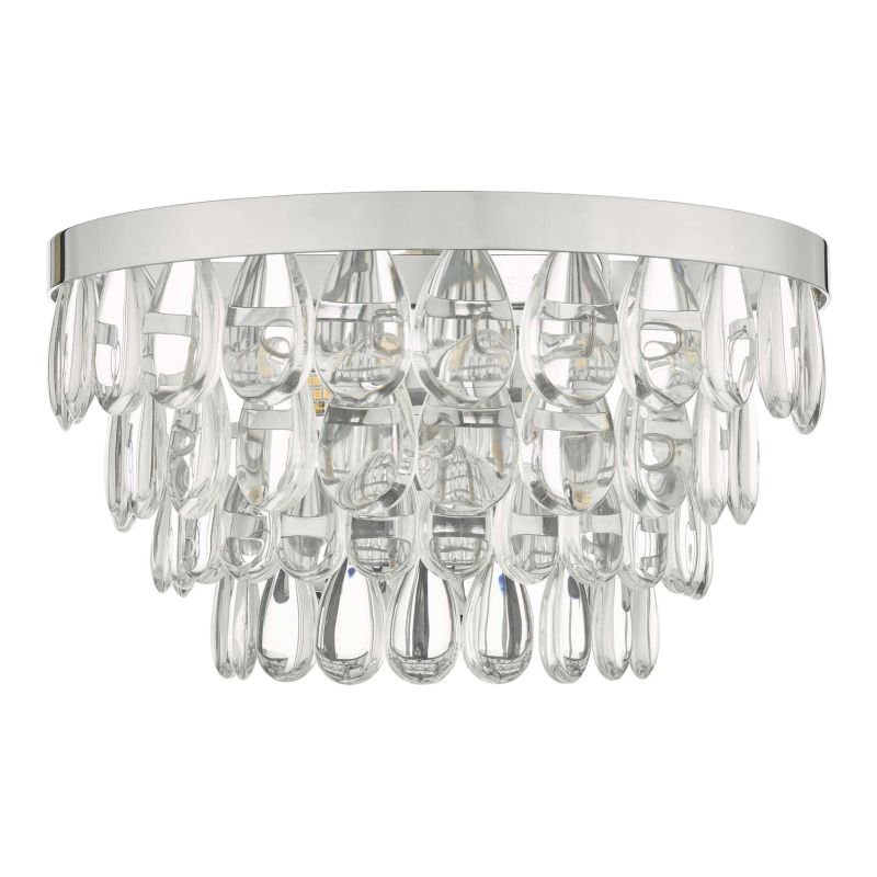 Wall Lights - Sceptre - Clear Glass & Polished Chrome Wall Lamp Dar-SCE0950 - Sceptre - Clear Glass & Polished Chrome Wall Lamp