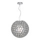 Ceiling Lights - Serafina - Brushed Chrome Tubes Small 1 Light Pendant Dar-SER0150 - Serafina - Brushed Chrome Tubes Small 1 Light Pendant