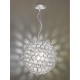 Ceiling Lights - Serafina - Brushed Chrome Tubes Small 1 Light Pendant Dar-SER0150 - Serafina - Brushed Chrome Tubes Small 1 Light Pendant