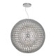 Ceiling Lights - Serafina - Brushed Chrome Tubes Large 6 Light Pendant Dar-SER8650 - Serafina - Brushed Chrome Tubes Large 6 Light Pendant