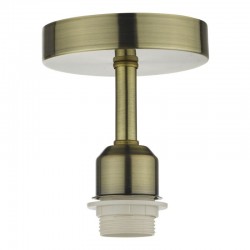 Accessory - Antique Brass Semi Flush Bracket E27