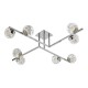Ceiling Lights - Taghrid - Decorative Glass & Chrome 8 Light Ceiling Lamp Dar-TAG4850 - Taghrid - Decorative Glass & Chrome 8 Light Ceiling Lamp
