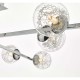 Ceiling Lights - Taghrid - Decorative Glass & Chrome 8 Light Ceiling Lamp Dar-TAG4850 - Taghrid - Decorative Glass & Chrome 8 Light Ceiling Lamp