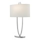 Dar-UTA4250 - Utara - Ivory Shade & Polished Chrome Table Lamp