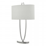 Utara - Polished Chrome Table Lamp with Ivory Shade Utara - Polished Chrome Table Lamp with Ivory Shade