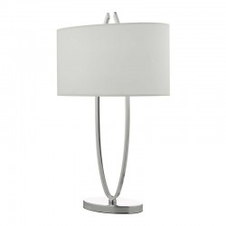 Utara - Polished Chrome Table Lamp with Ivory Shade Utara - Polished Chrome Table Lamp with Ivory Shade