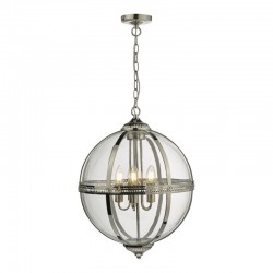 Vanessa - Polished Nickel 5 Light Lantern Pendant Vanessa - Polished Nickel 5 Light Lantern Pendant