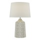 Dar-VON4239 - Vondra - Ivory Shade & Grey Ceramic Table Lamp