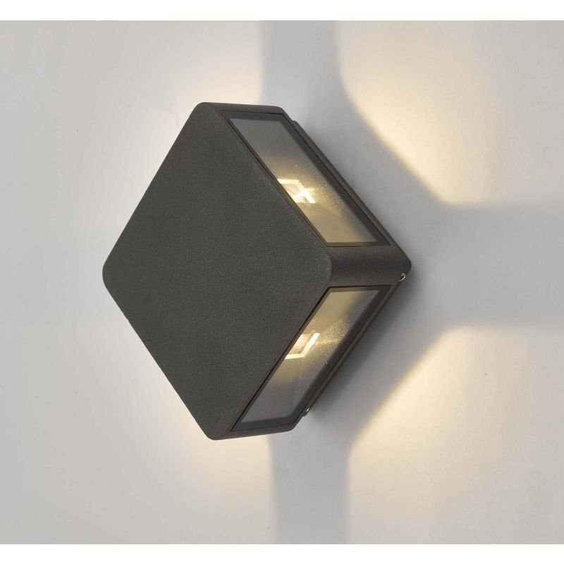Dar-WEI2139 - Weiss - LED Outdoor Square Anthracite Wall lamp